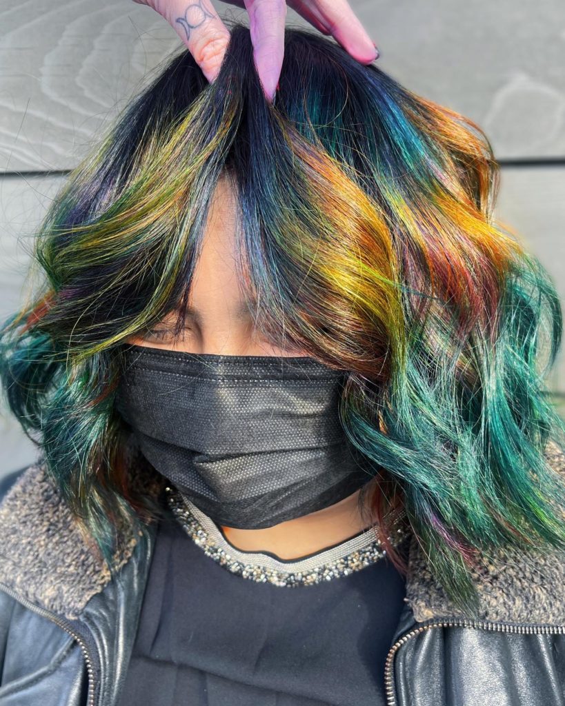 Hair color rainbow